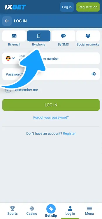 Step 3 - Choose the Phone Number option