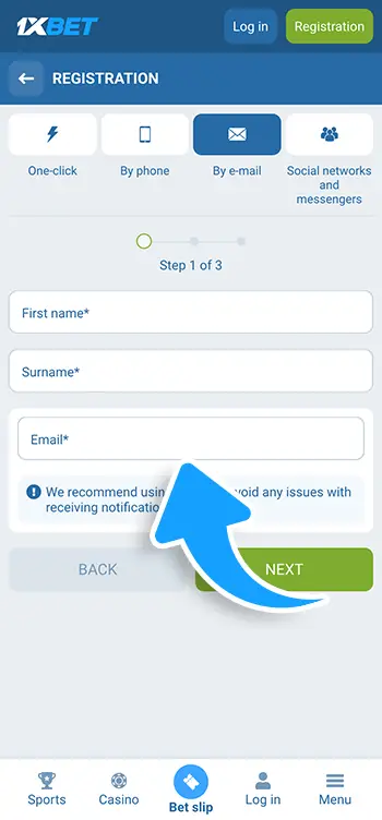 Step 4 - Enter personal details including UG phone number and email
