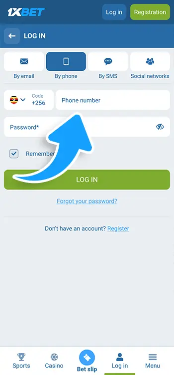 Step 4 - Enter your registered UG number