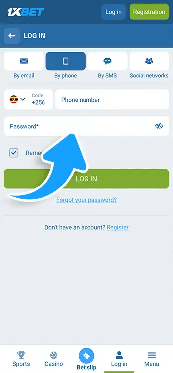 Step 5 - Type in your password